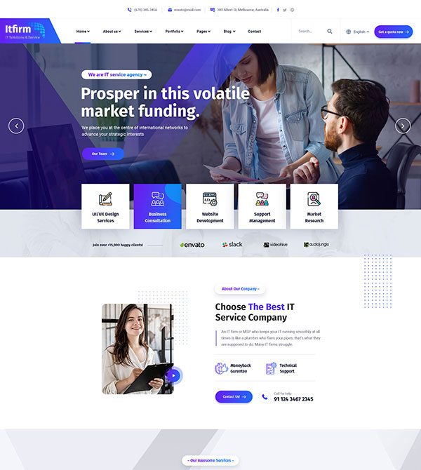 Home 1 One Page - Smart Data Information Technology