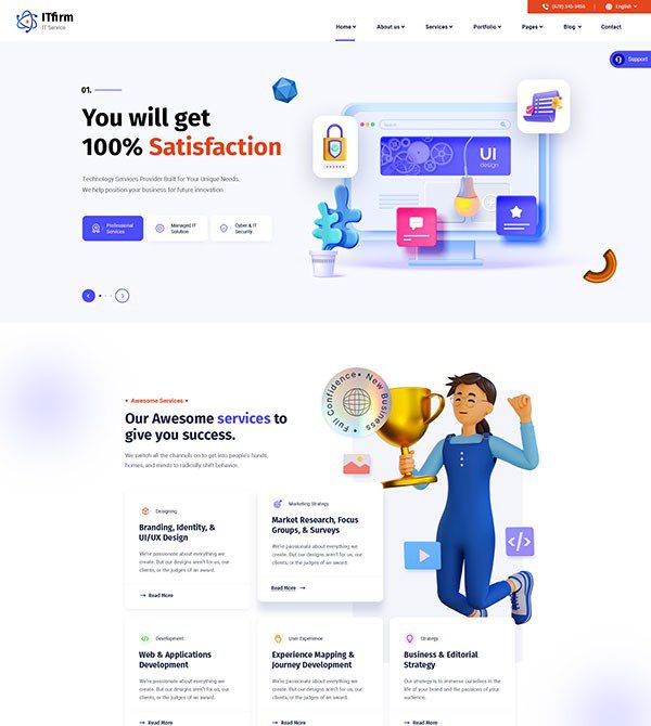 Home 1 One Page - Smart Data Information Technology